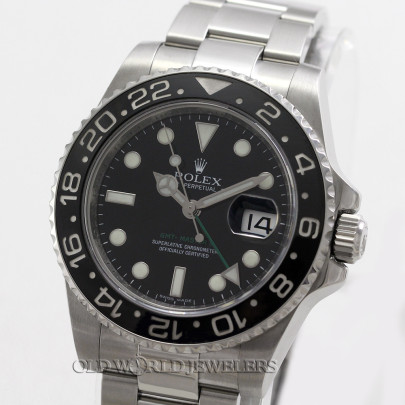 Rolex GMT Master II Ref 116710LN Steel Black Dial